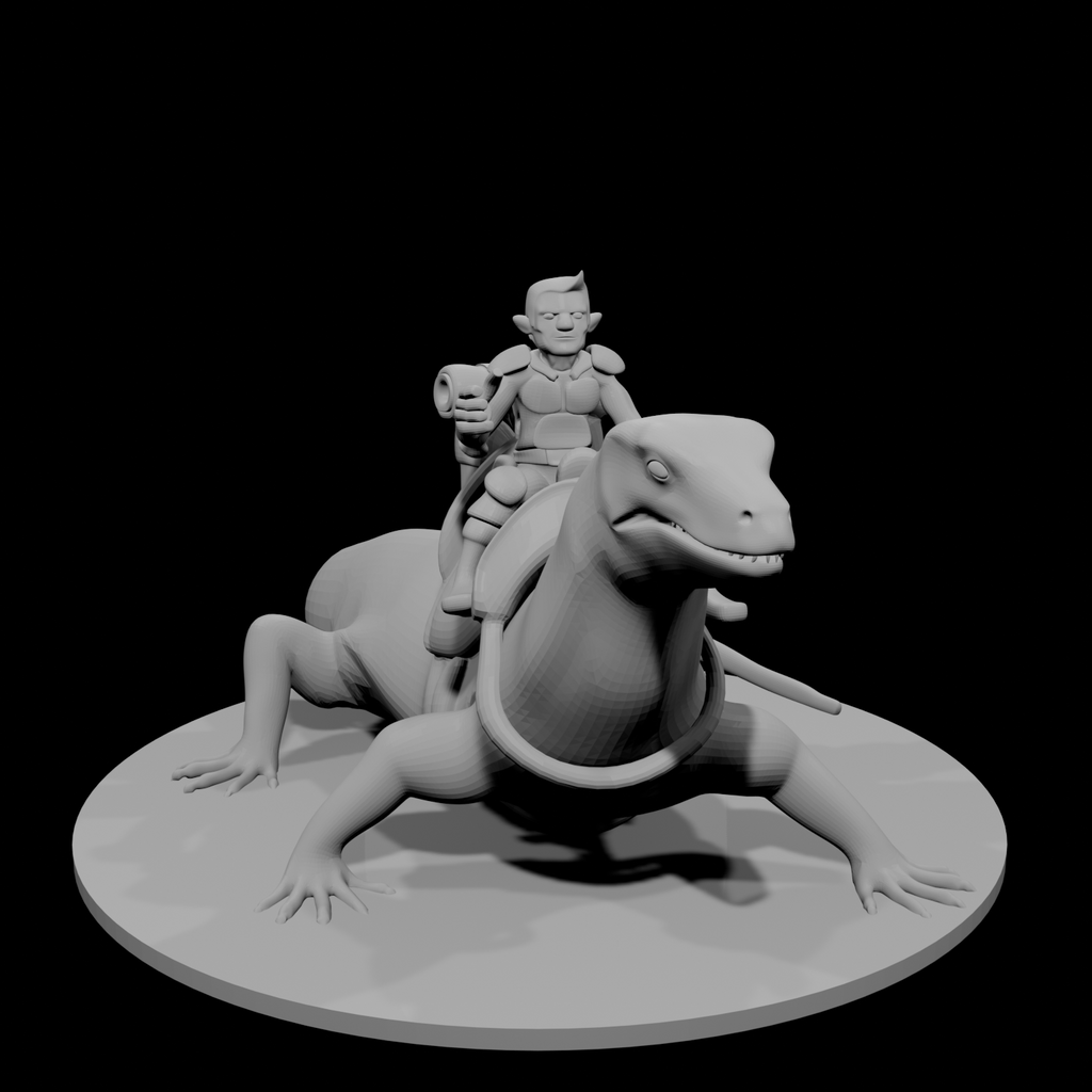 Gnome Warlock on Lizard Mount
