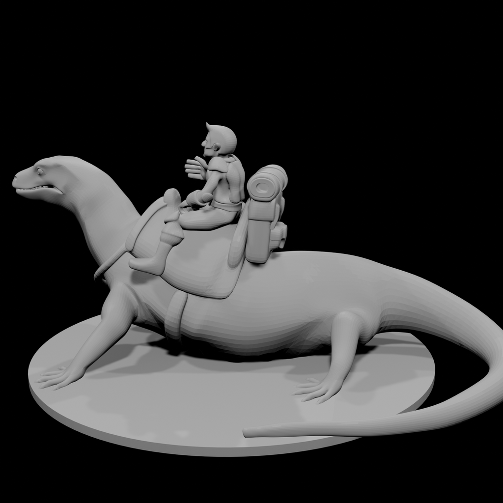 Gnome Warlock on Lizard Mount