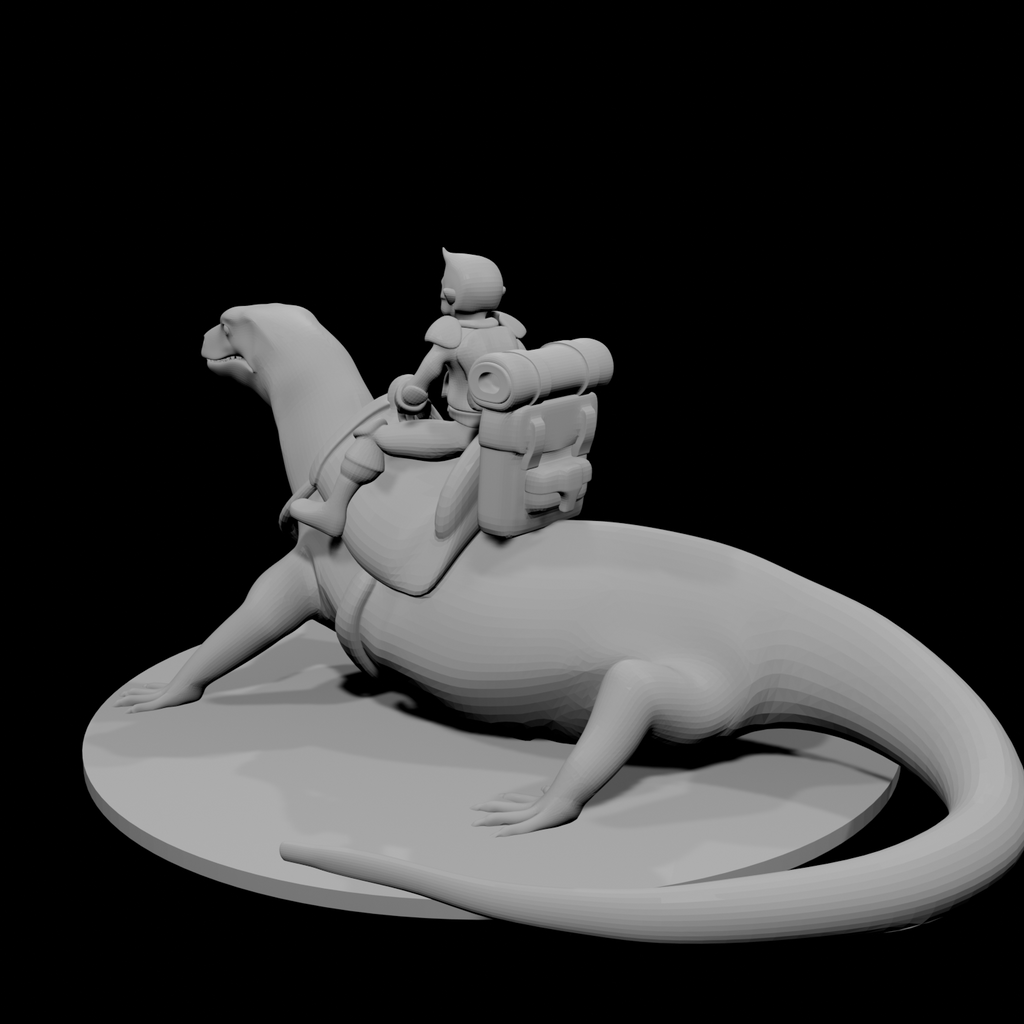 Gnome Warlock on Lizard Mount