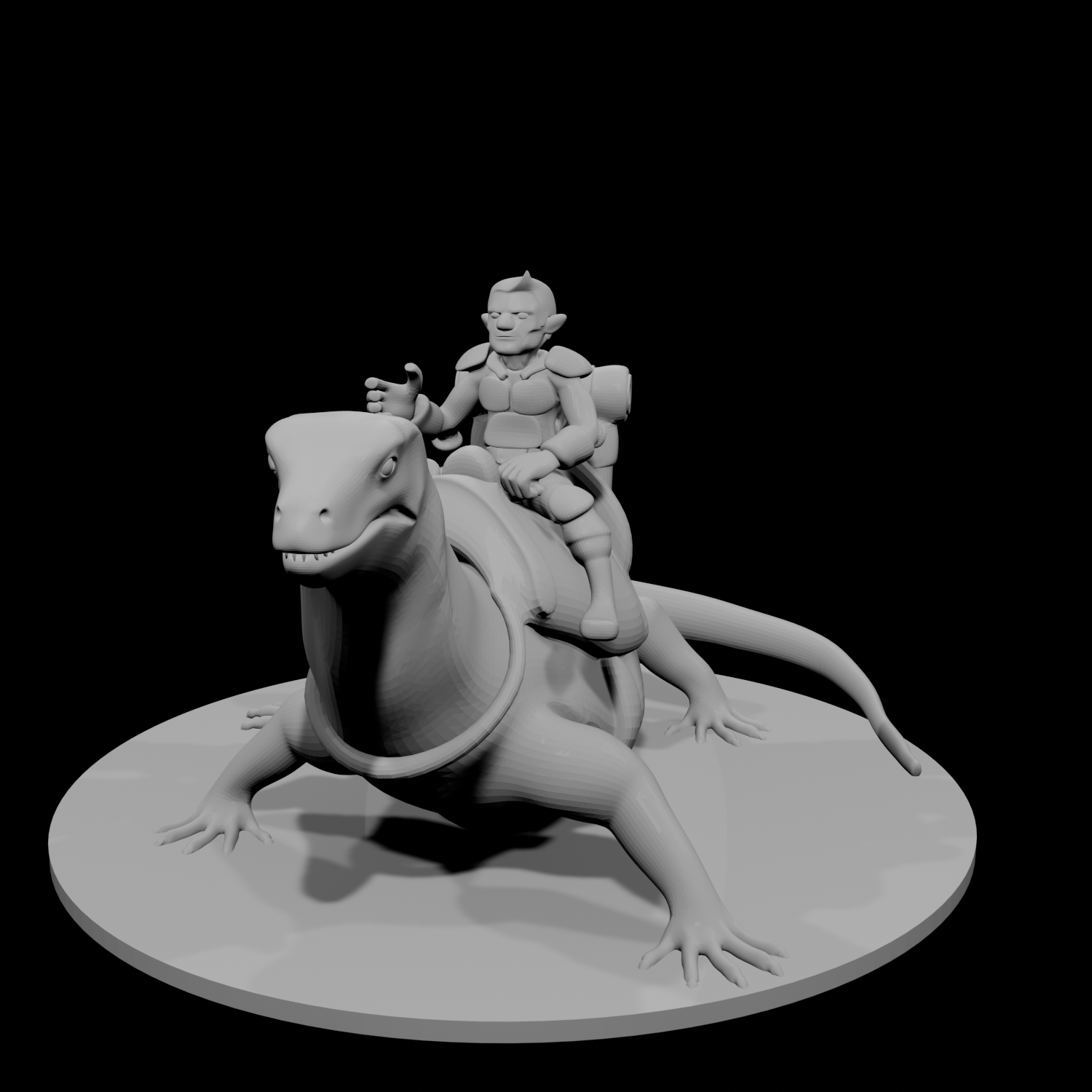 Gnome Warlock on Lizard Mount