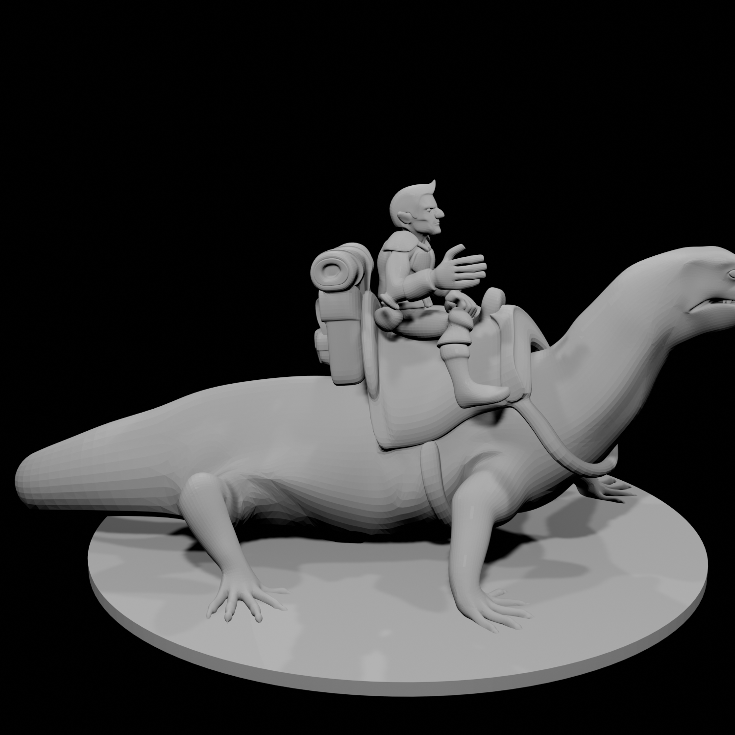 Gnome Warlock on Lizard Mount
