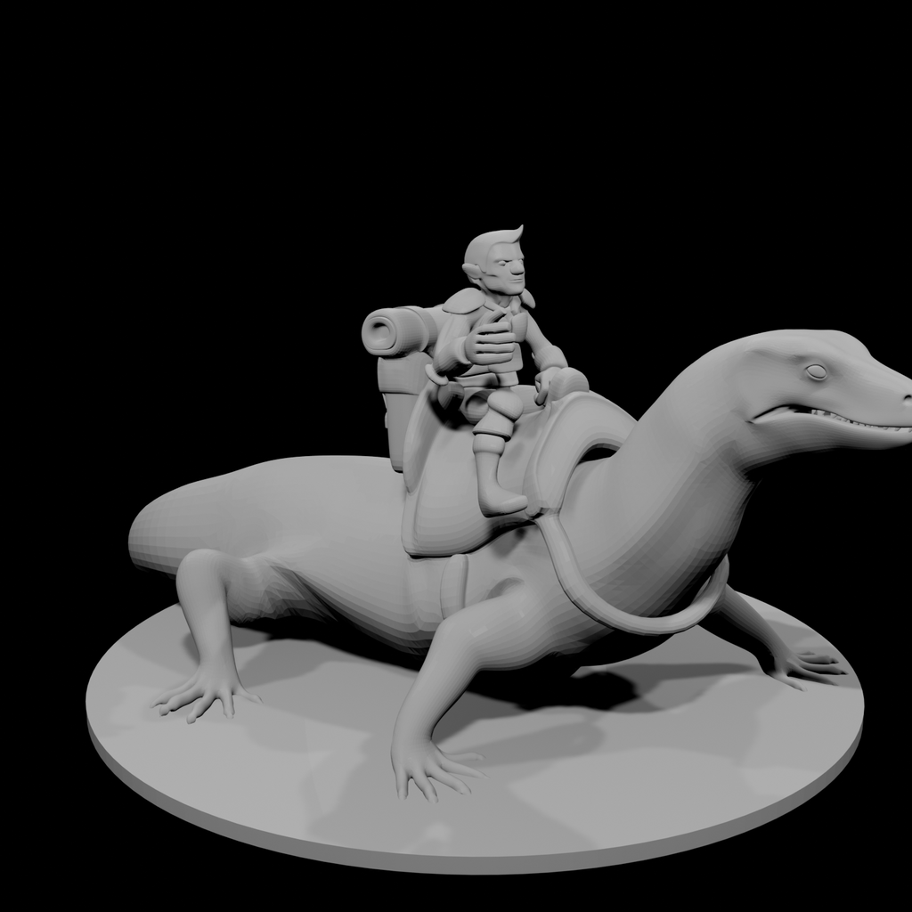 Gnome Warlock on Lizard Mount