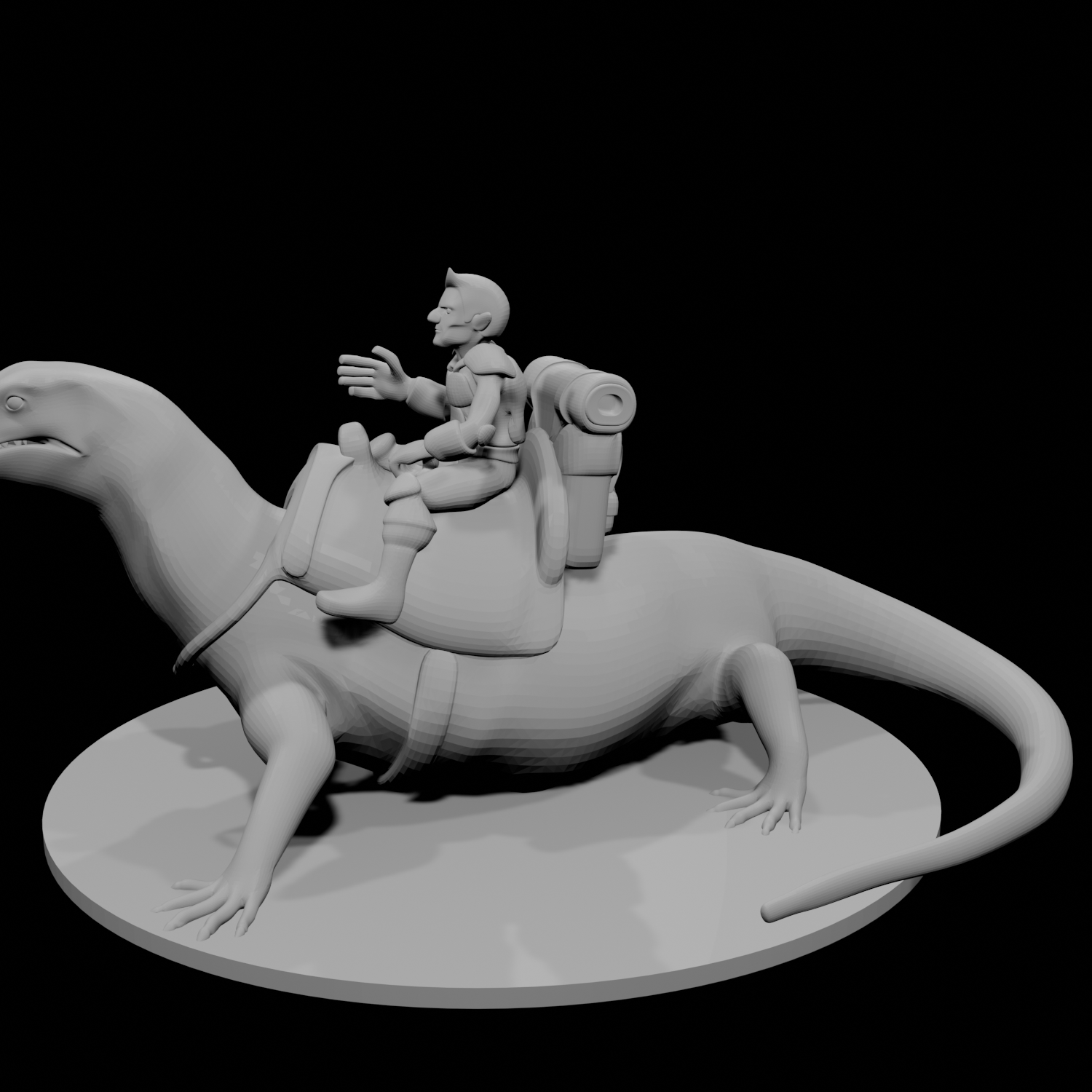 Gnome Warlock on Lizard Mount