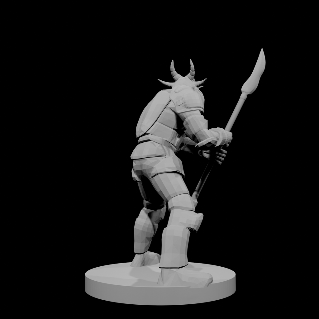 Gold Dragonborn Glaive Fighter