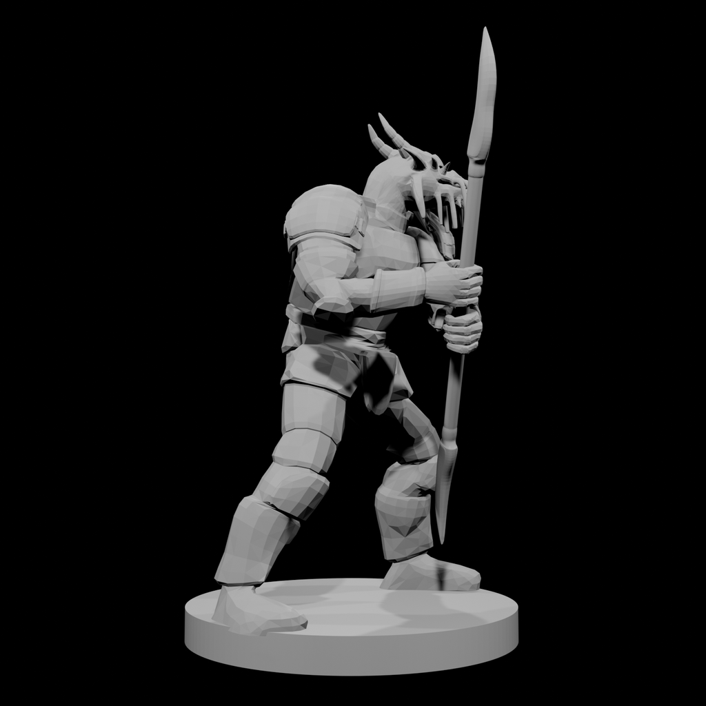 Gold Dragonborn Glaive Fighter