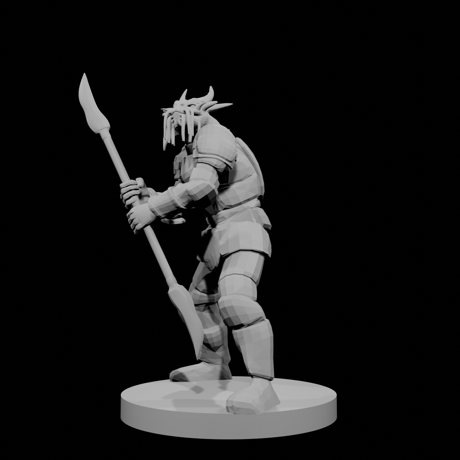 Gold Dragonborn Glaive Fighter