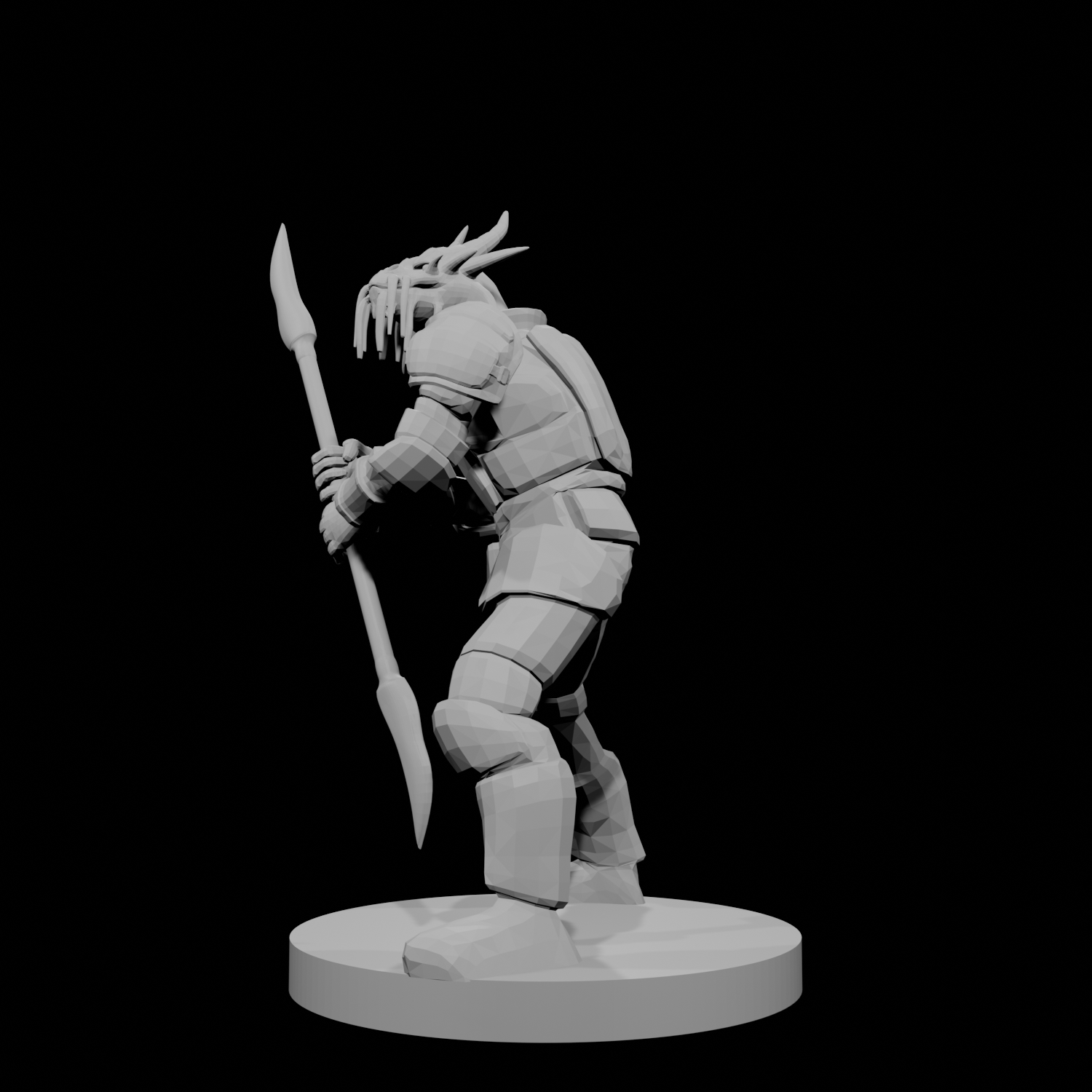 Gold Dragonborn Glaive Fighter