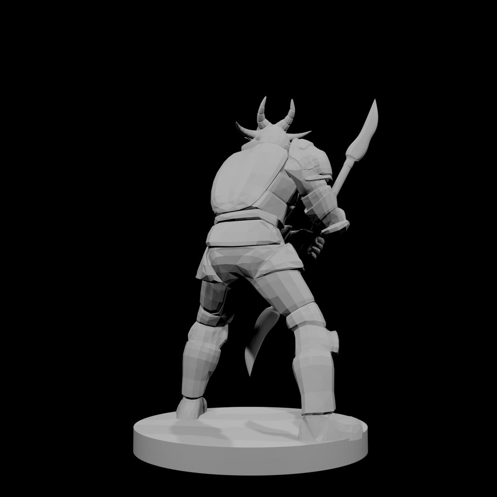Gold Dragonborn Glaive Fighter