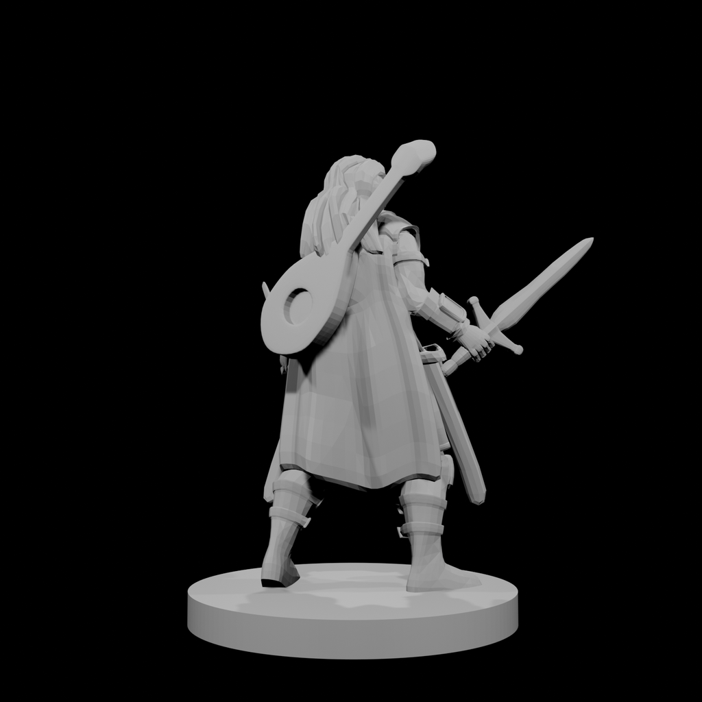 Half Elf Female Bard Paladin
