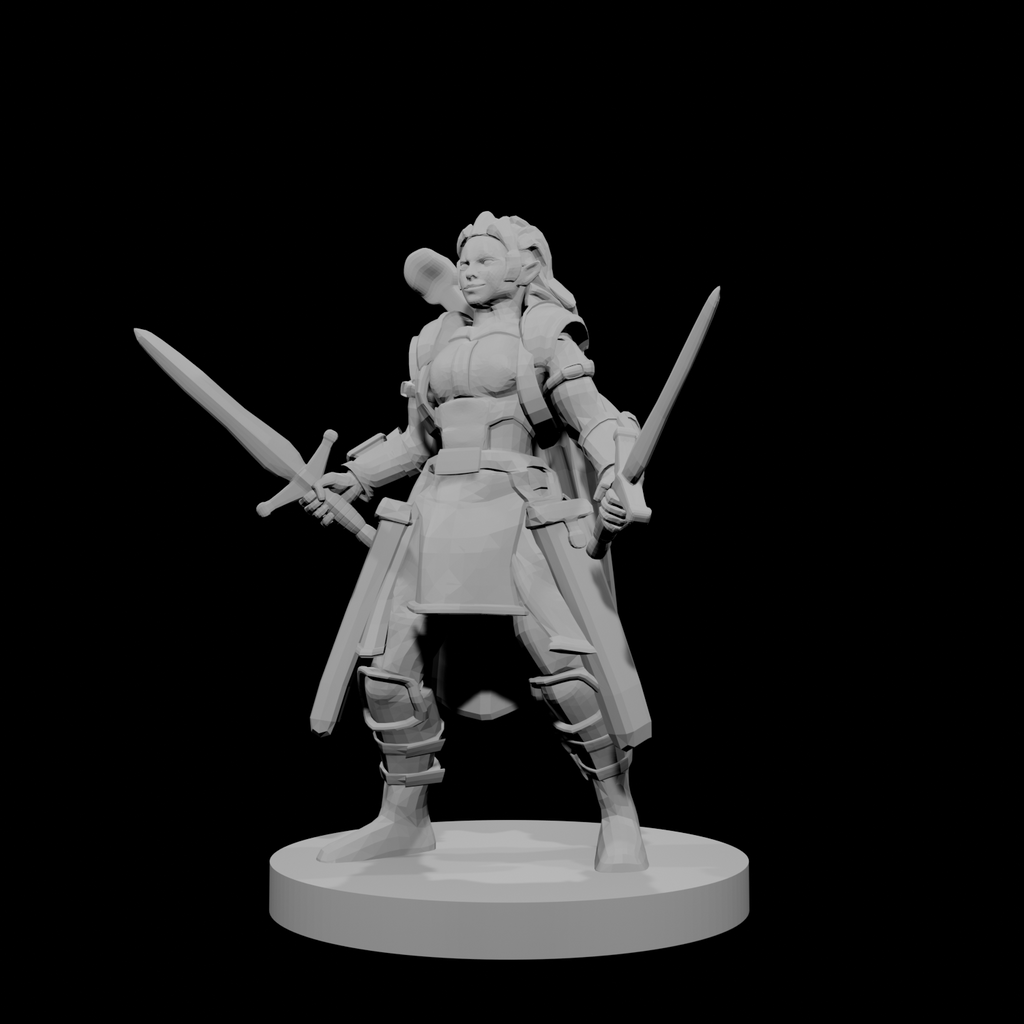 Half Elf Female Bard Paladin