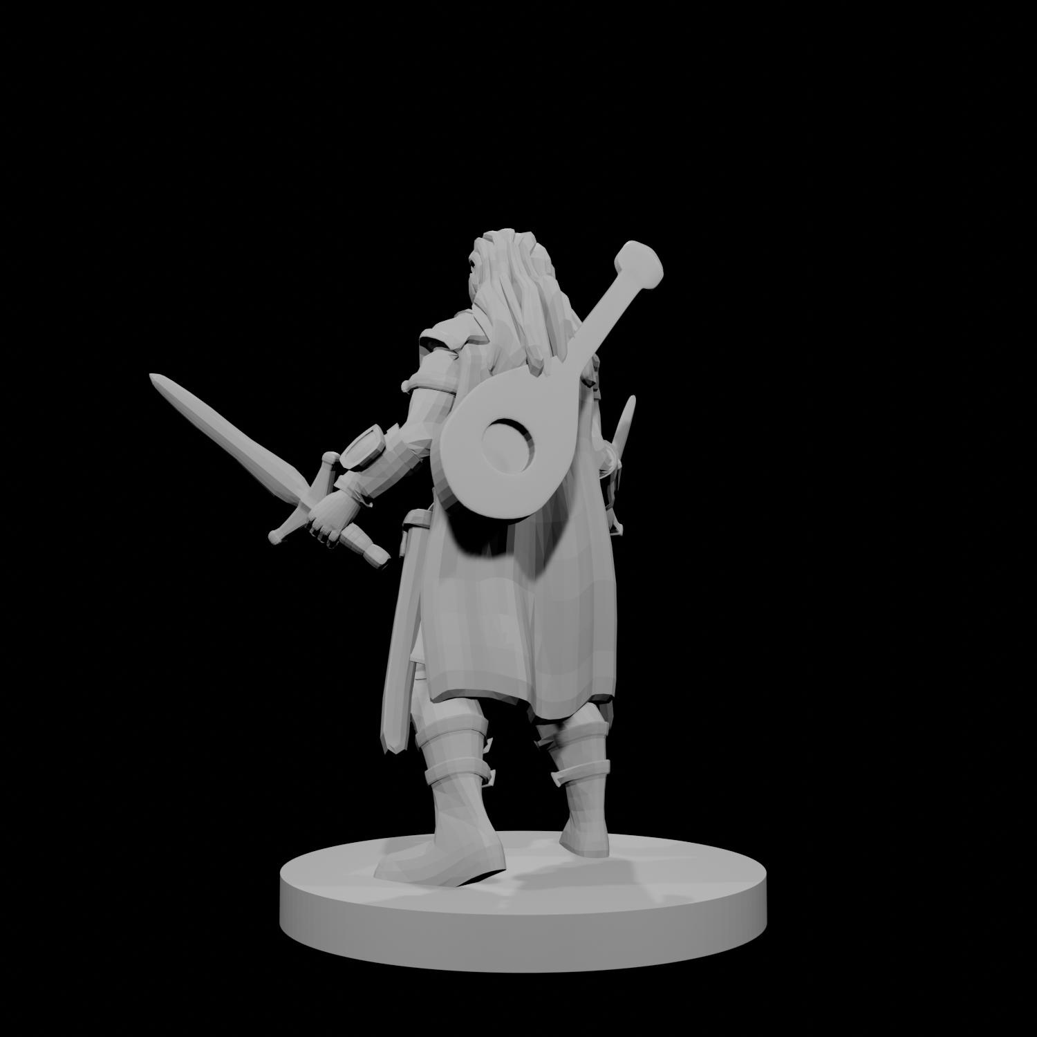 Half Elf Female Bard Paladin