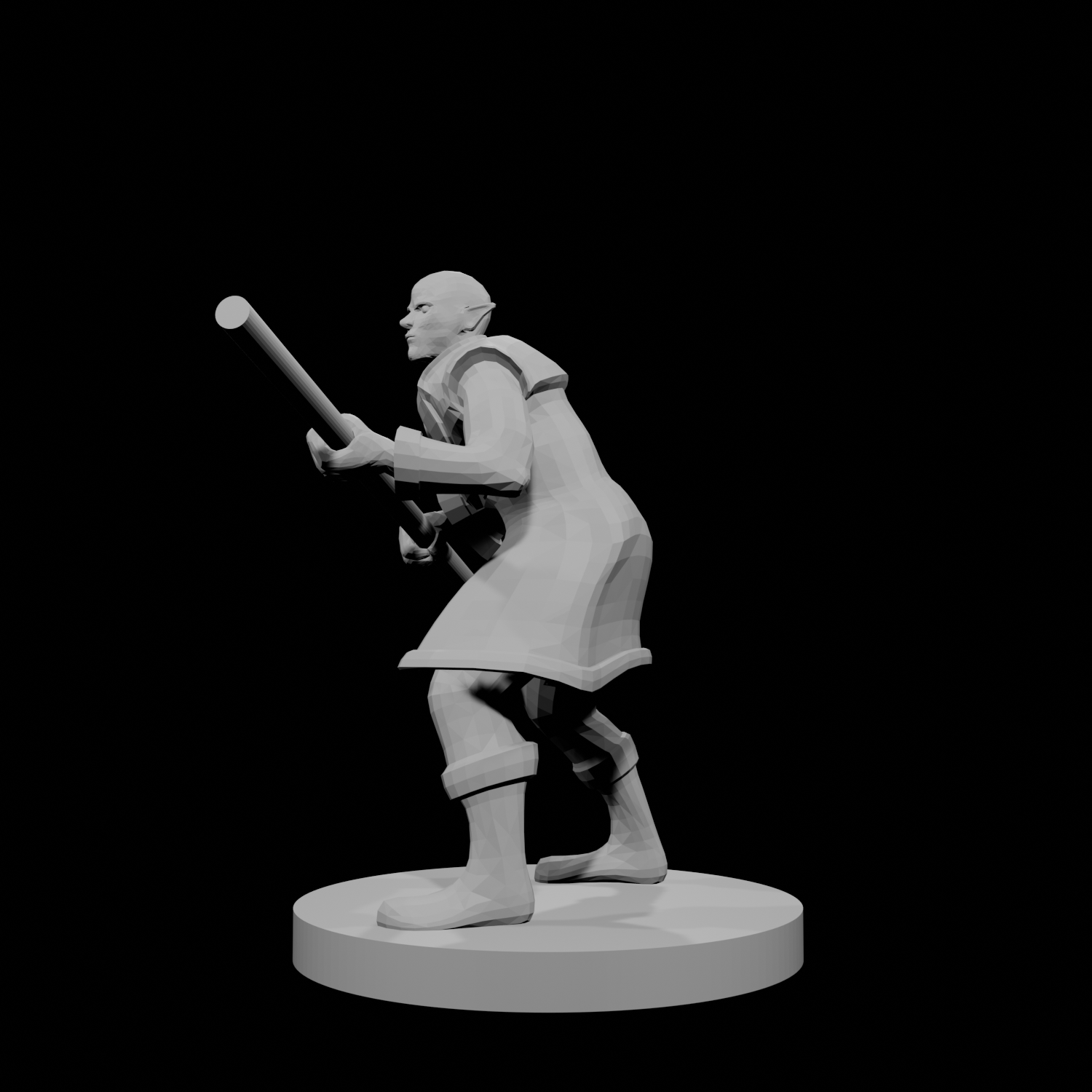 Half Elf Male Monk