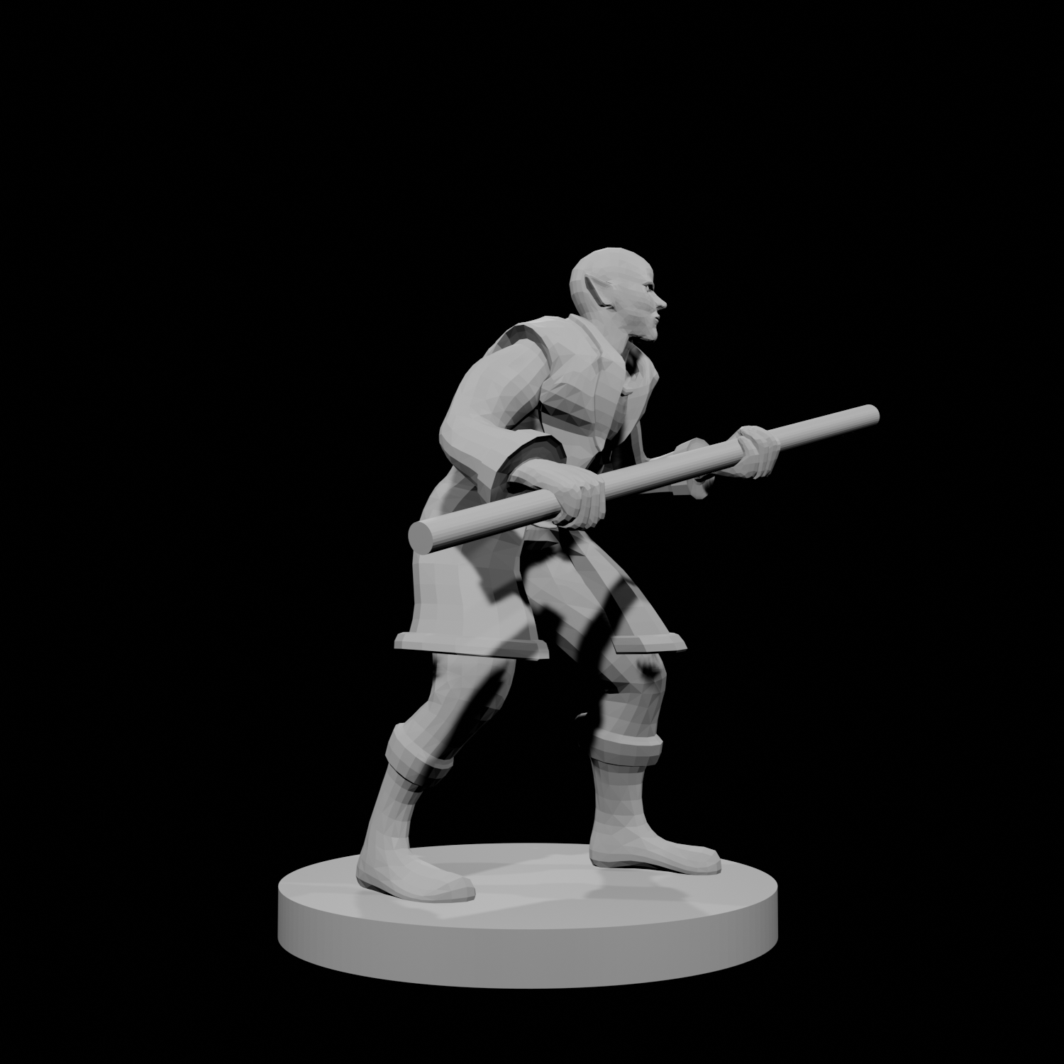 Half Elf Male Monk
