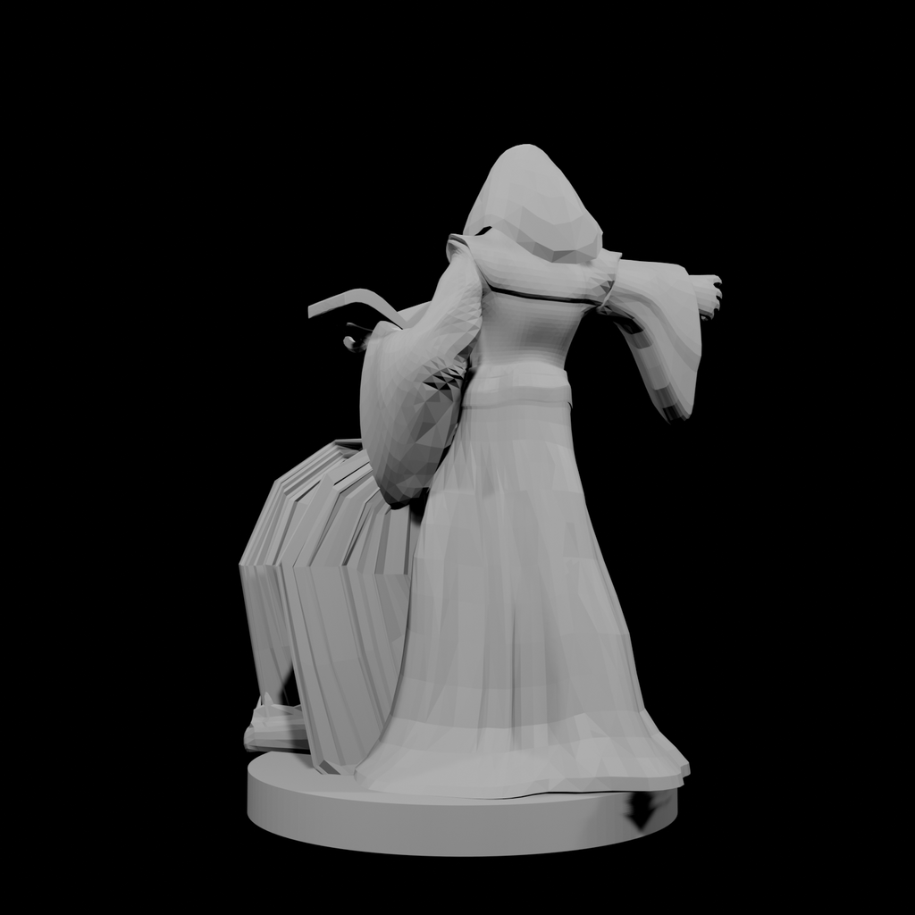 Half Elf Warlock and Dragon