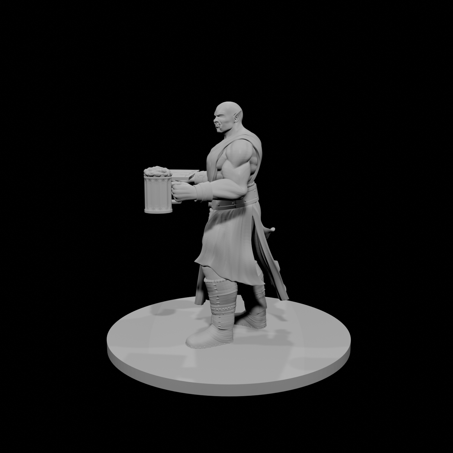 Half Ogre Male Monk Chef