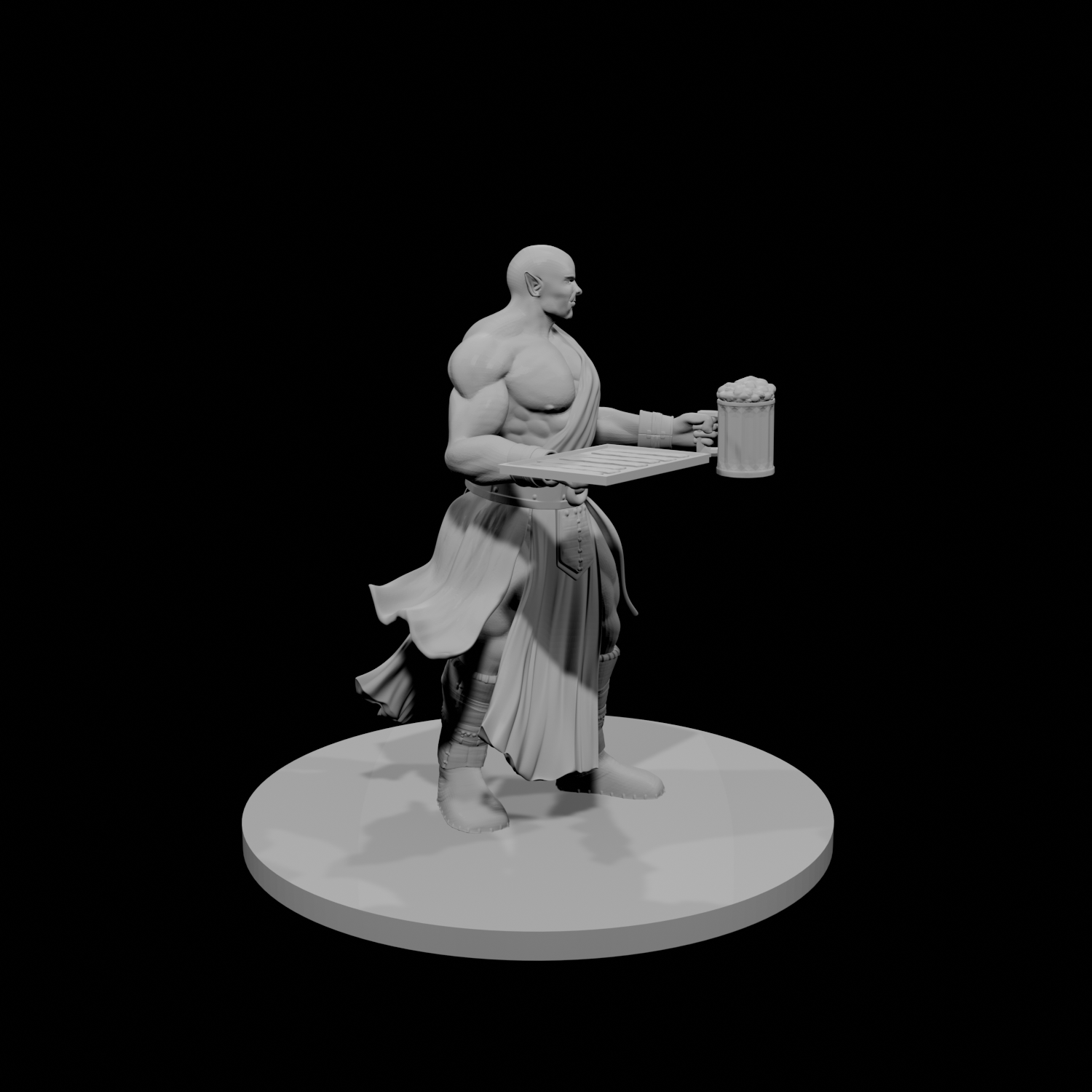 Half Ogre Male Monk Chef