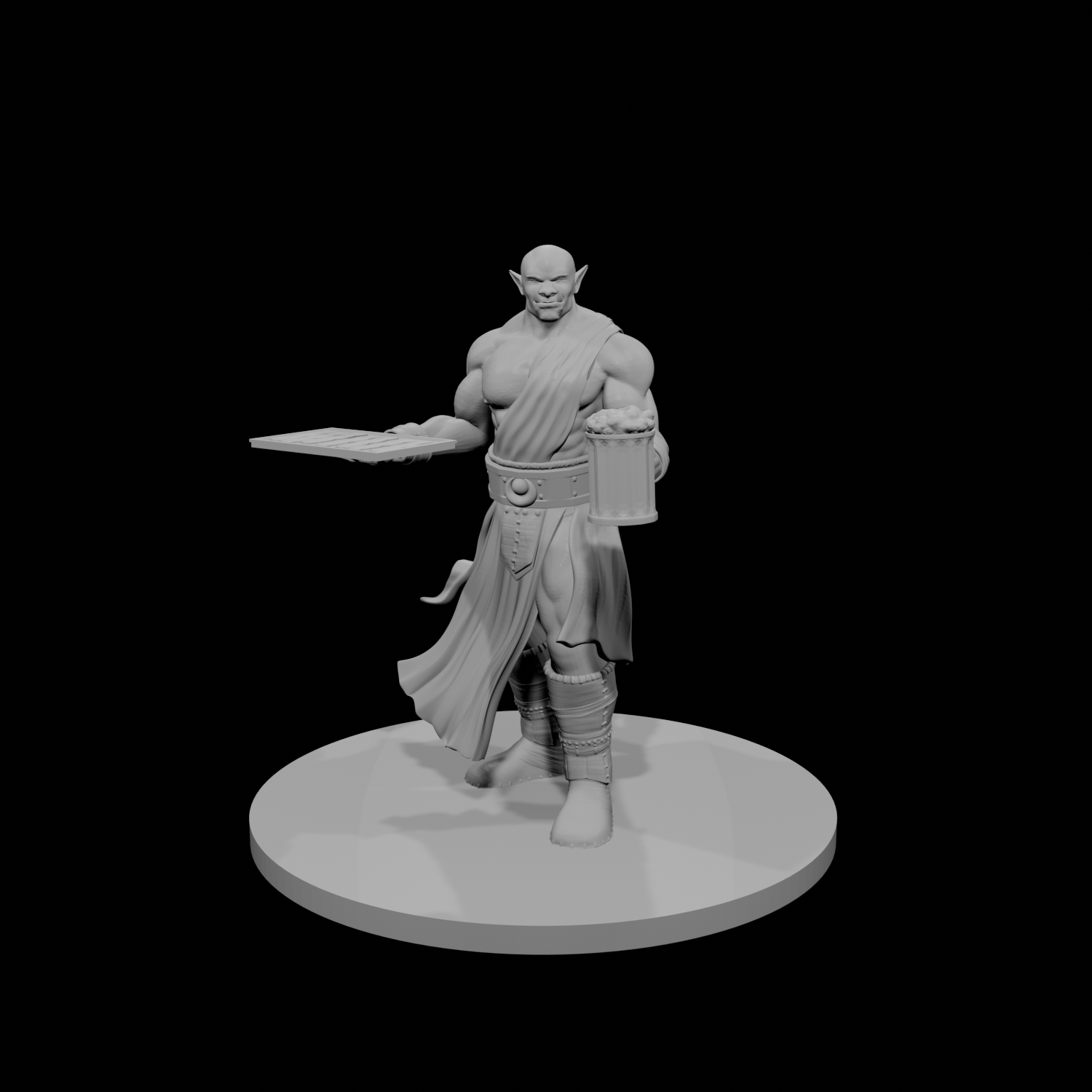 Half Ogre Male Monk Chef