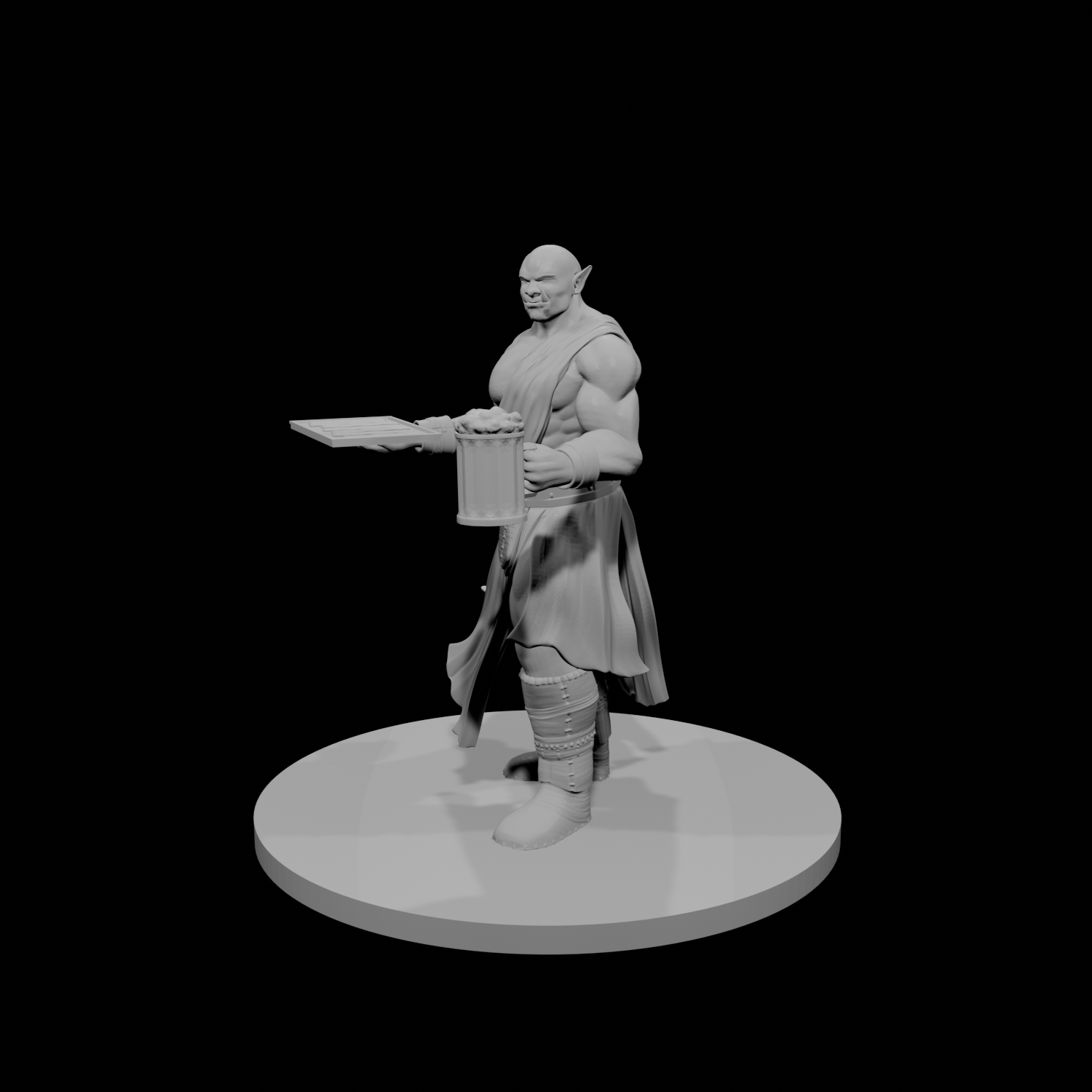 Half Ogre Male Monk Chef