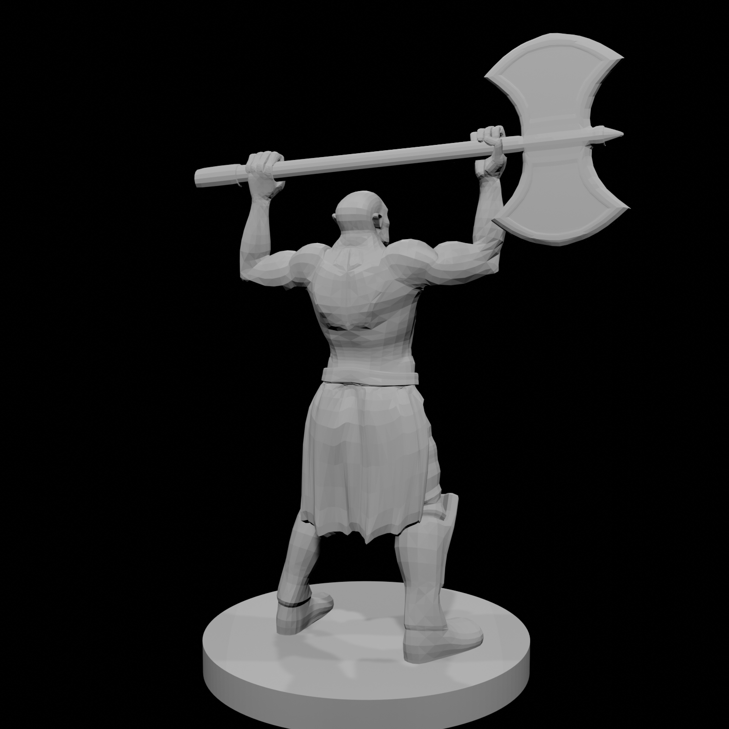 Half Orc Barbarian  raging