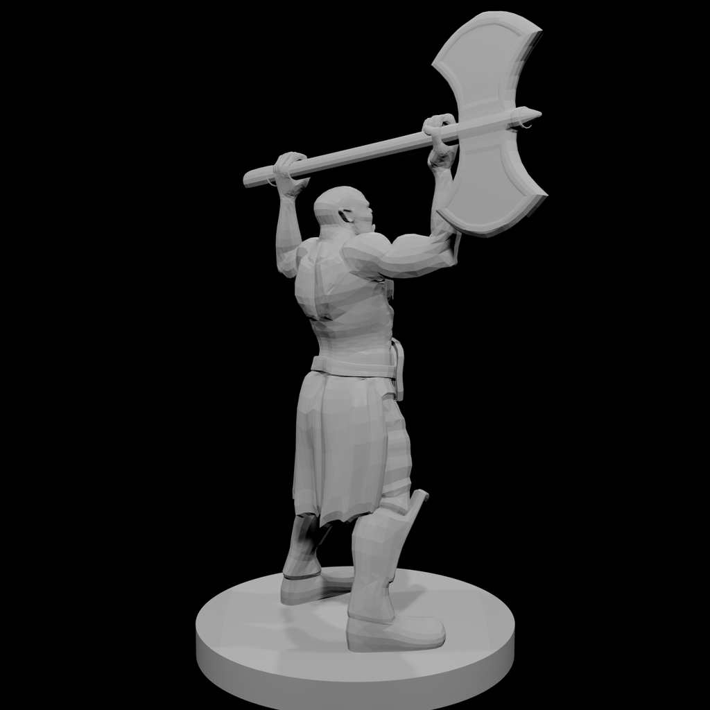 Half Orc Barbarian  raging