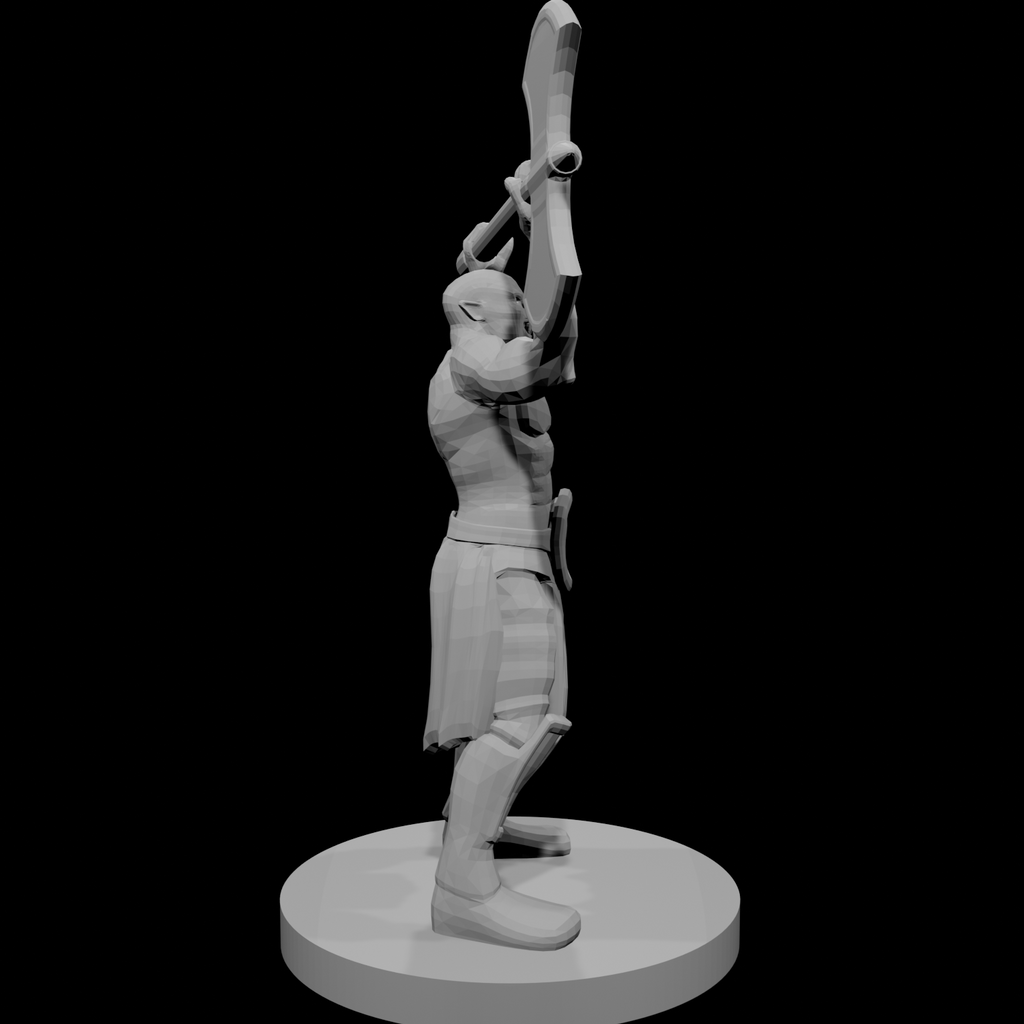 Half Orc Barbarian  raging