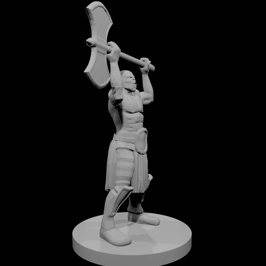 Half Orc Barbarian  raging