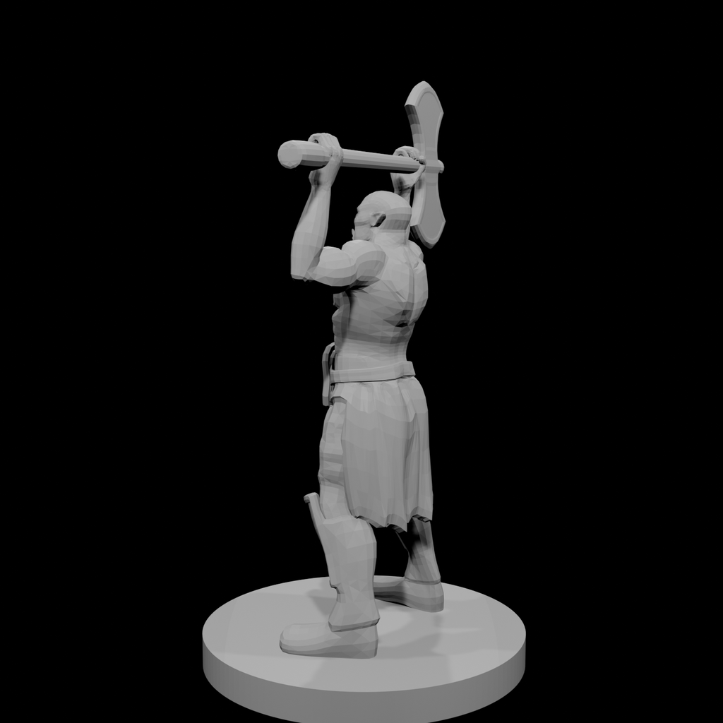 Half Orc Barbarian  raging