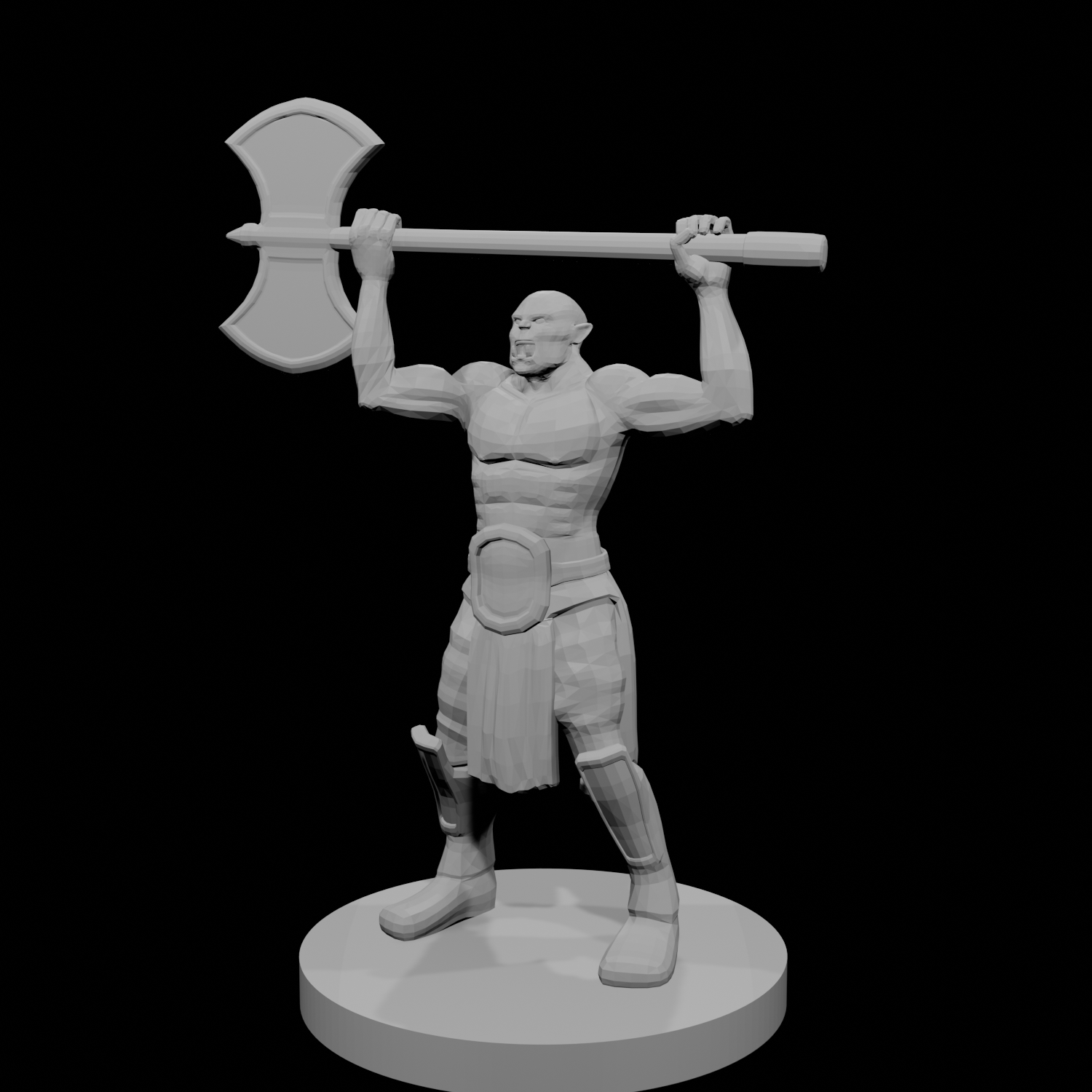 Half Orc Barbarian  raging