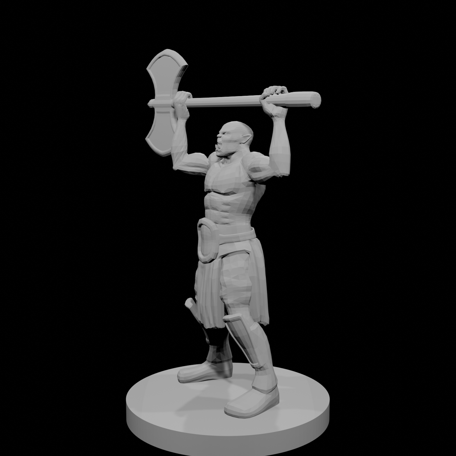 Half Orc Barbarian  raging