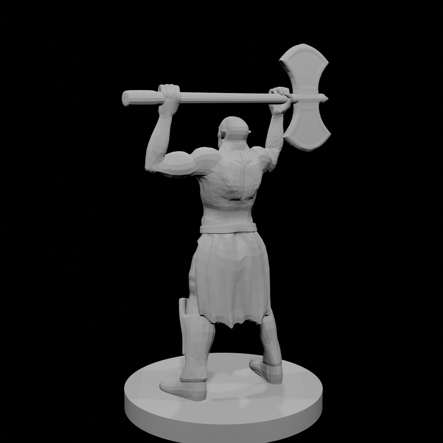 Half Orc Barbarian  raging