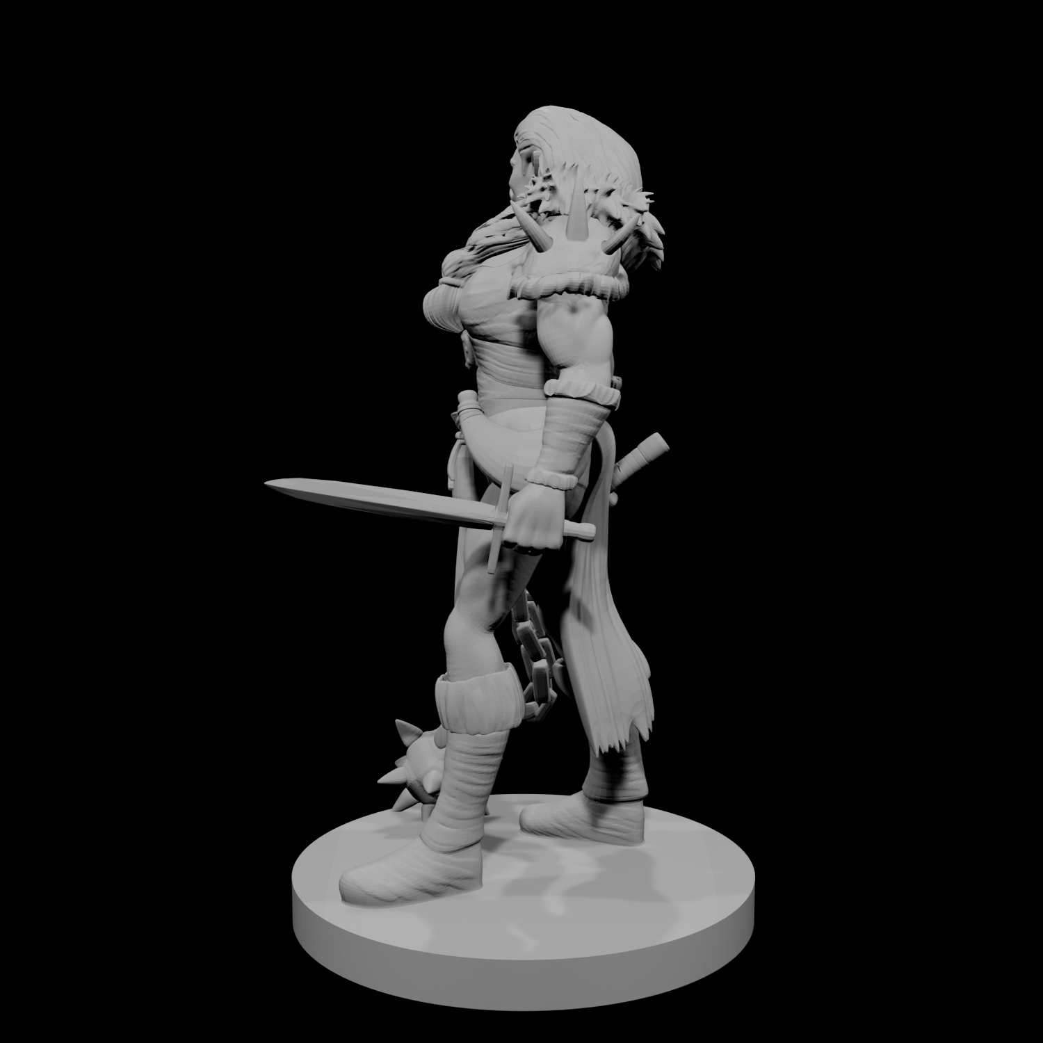Half Orc Female Barbarian 3