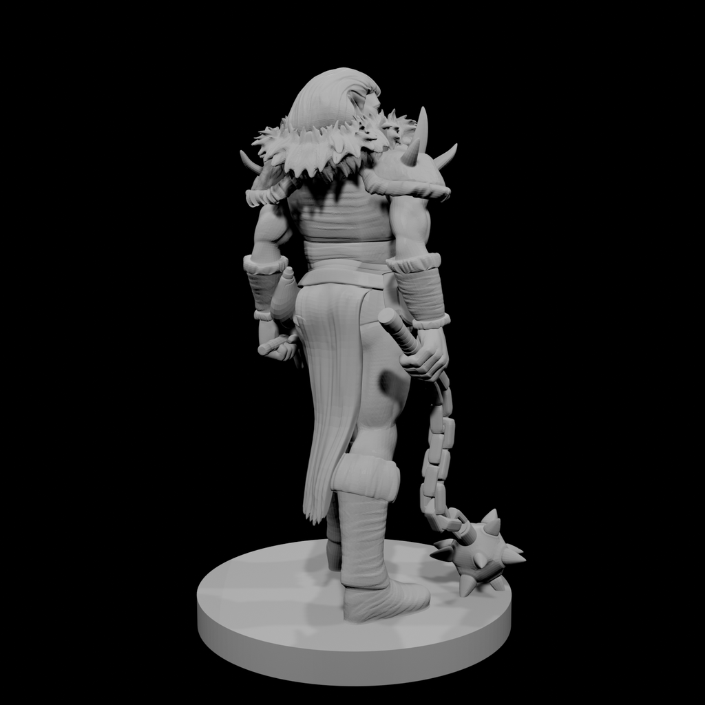 Half Orc Female Barbarian 3