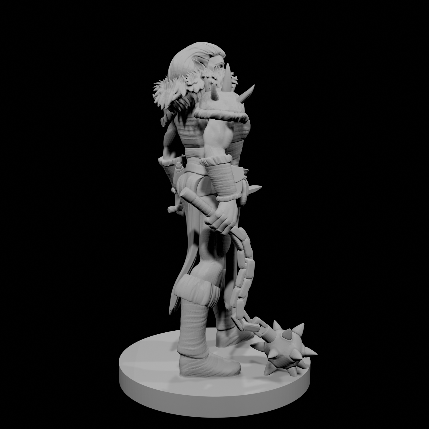 Half Orc Female Barbarian 3