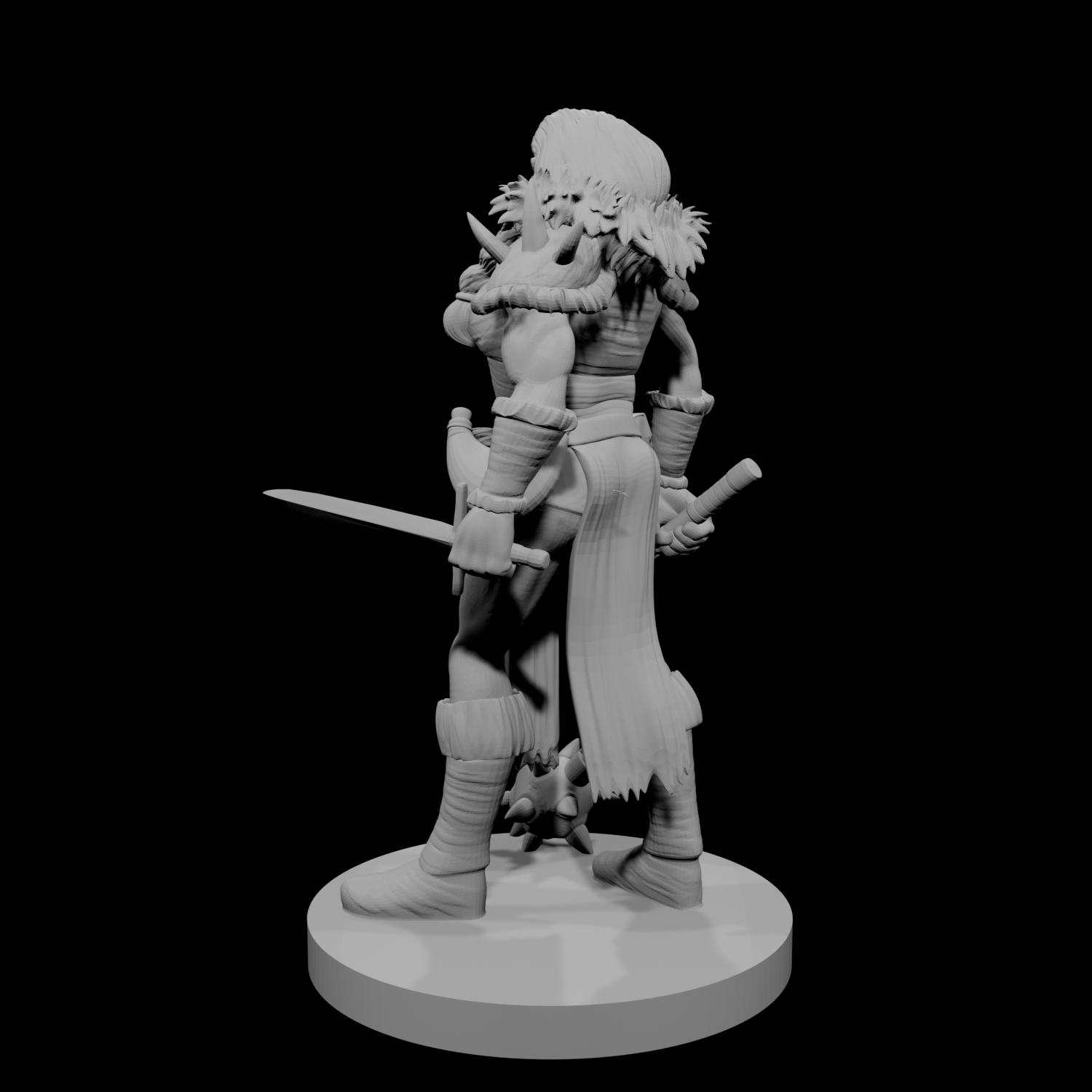 Half Orc Female Barbarian 3