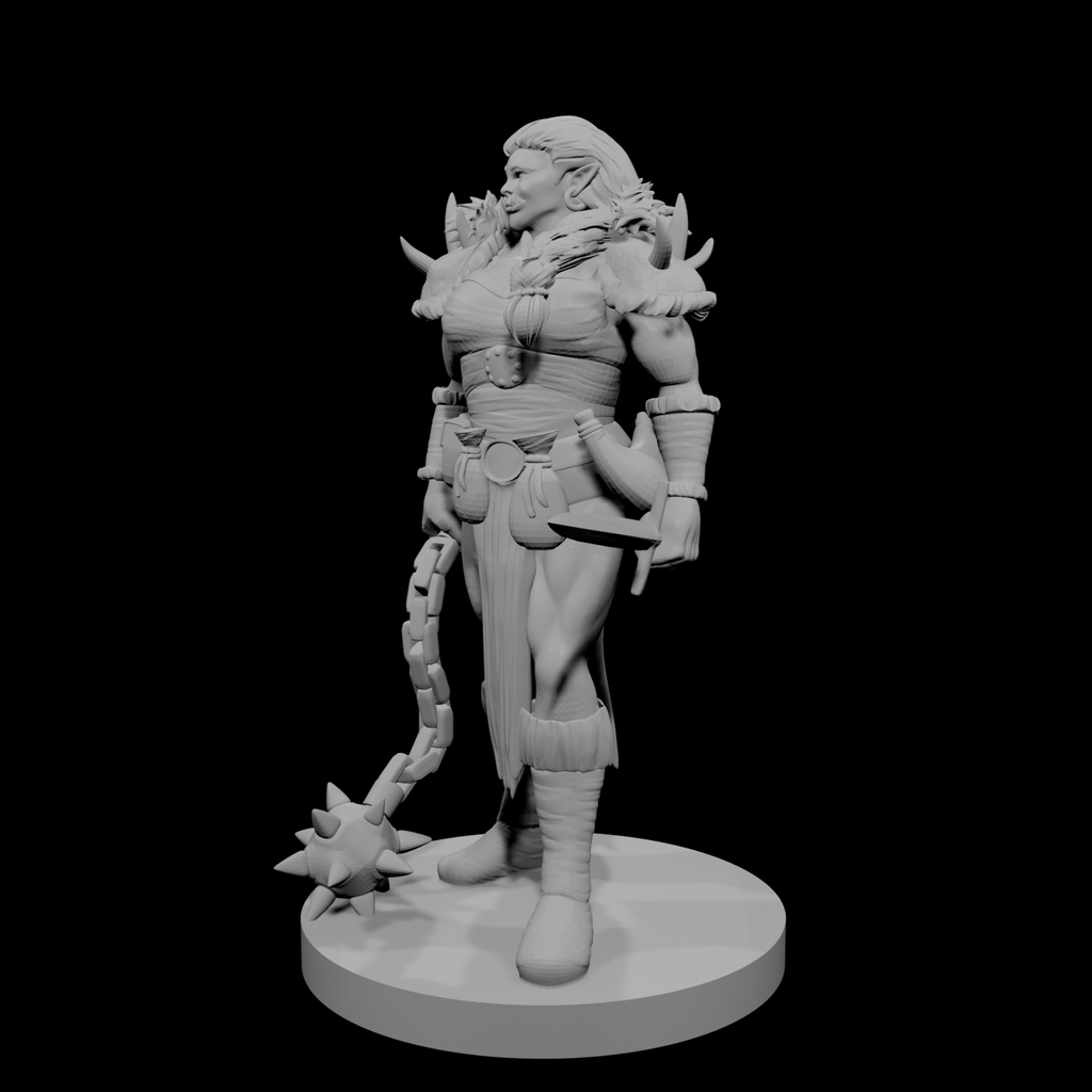 Half Orc Female Barbarian 3