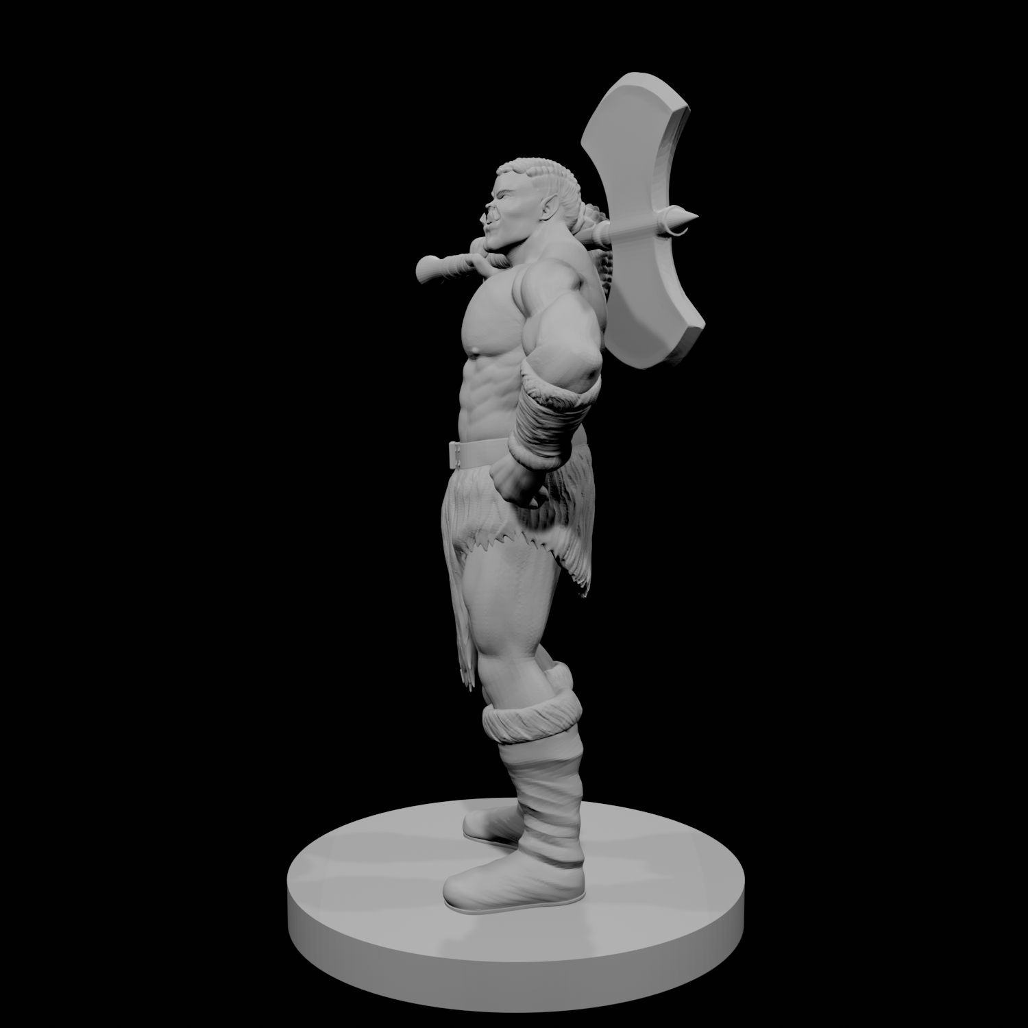 Half Orc Male Barbarian 1