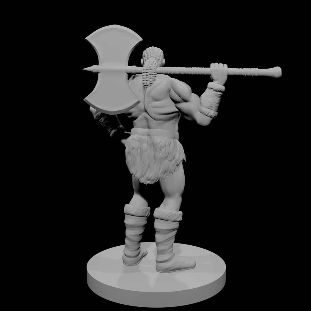 Half Orc Male Barbarian 1