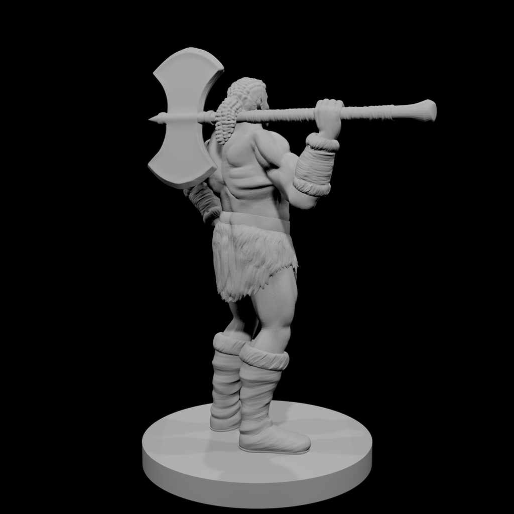 Half Orc Male Barbarian 1