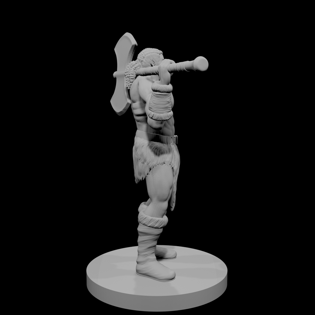 Half Orc Male Barbarian 1