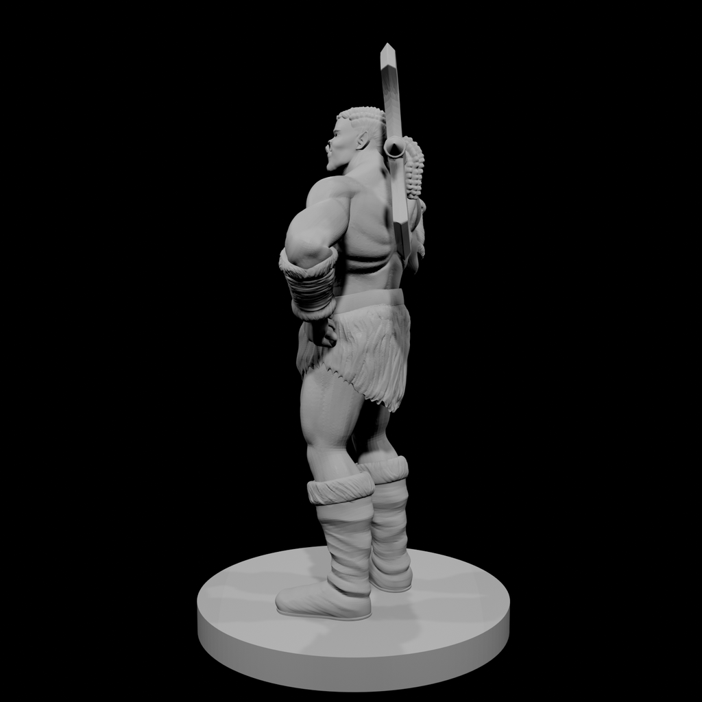 Half Orc Male Barbarian 1