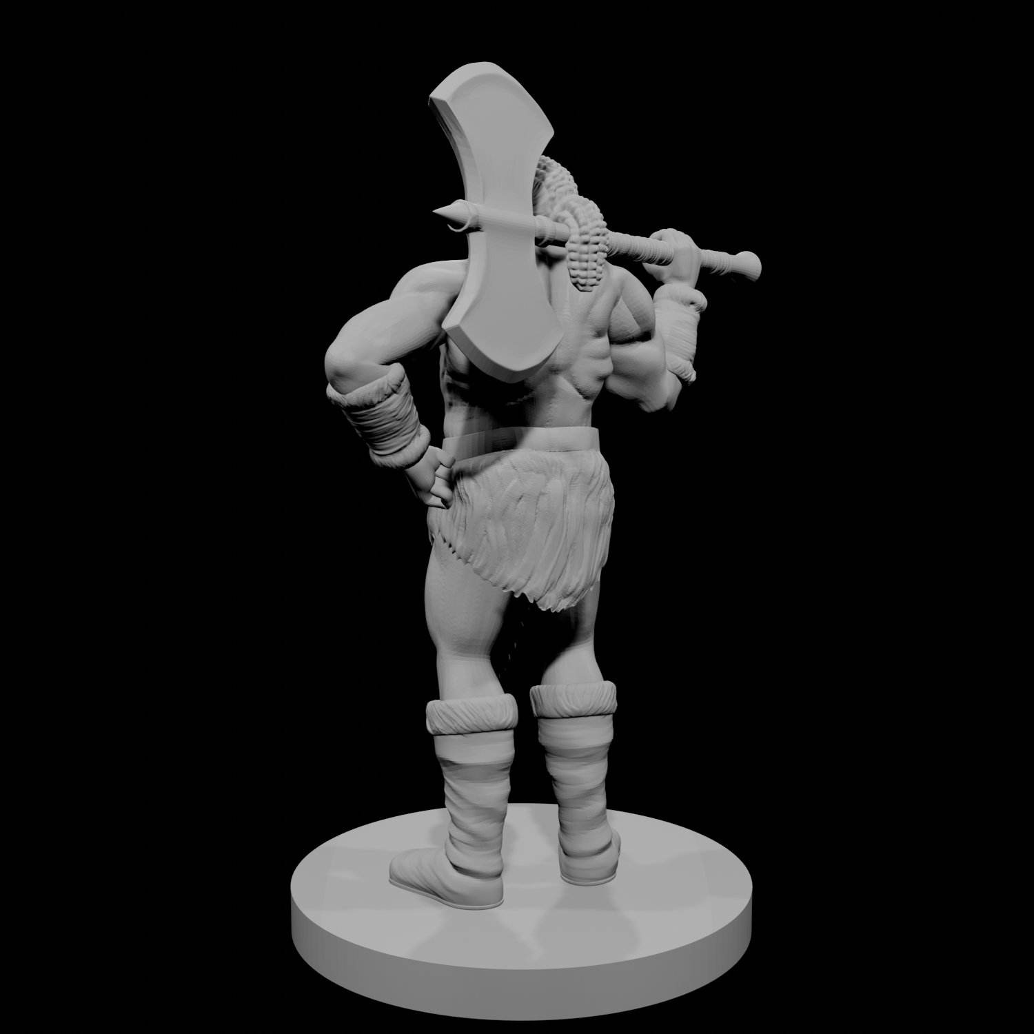 Half Orc Male Barbarian 1