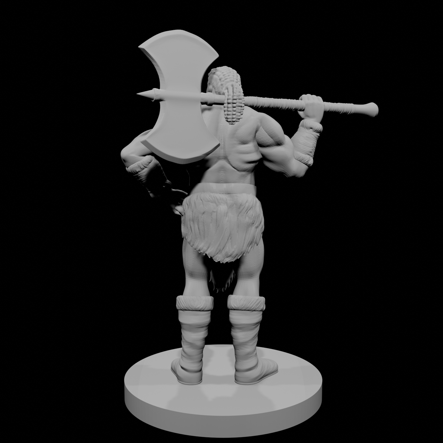 Half Orc Male Barbarian 1