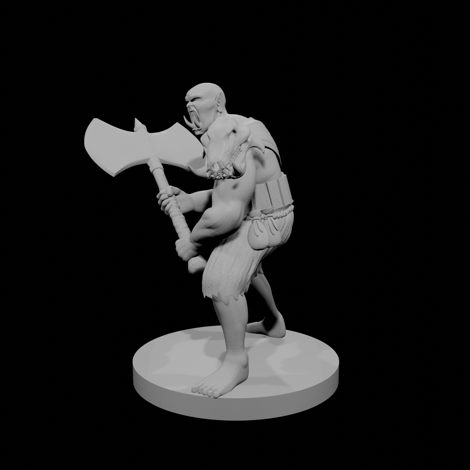Half Orc Male Barbarian 2