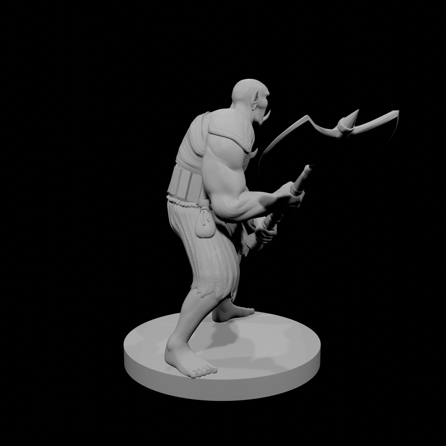 Half Orc Male Barbarian 2