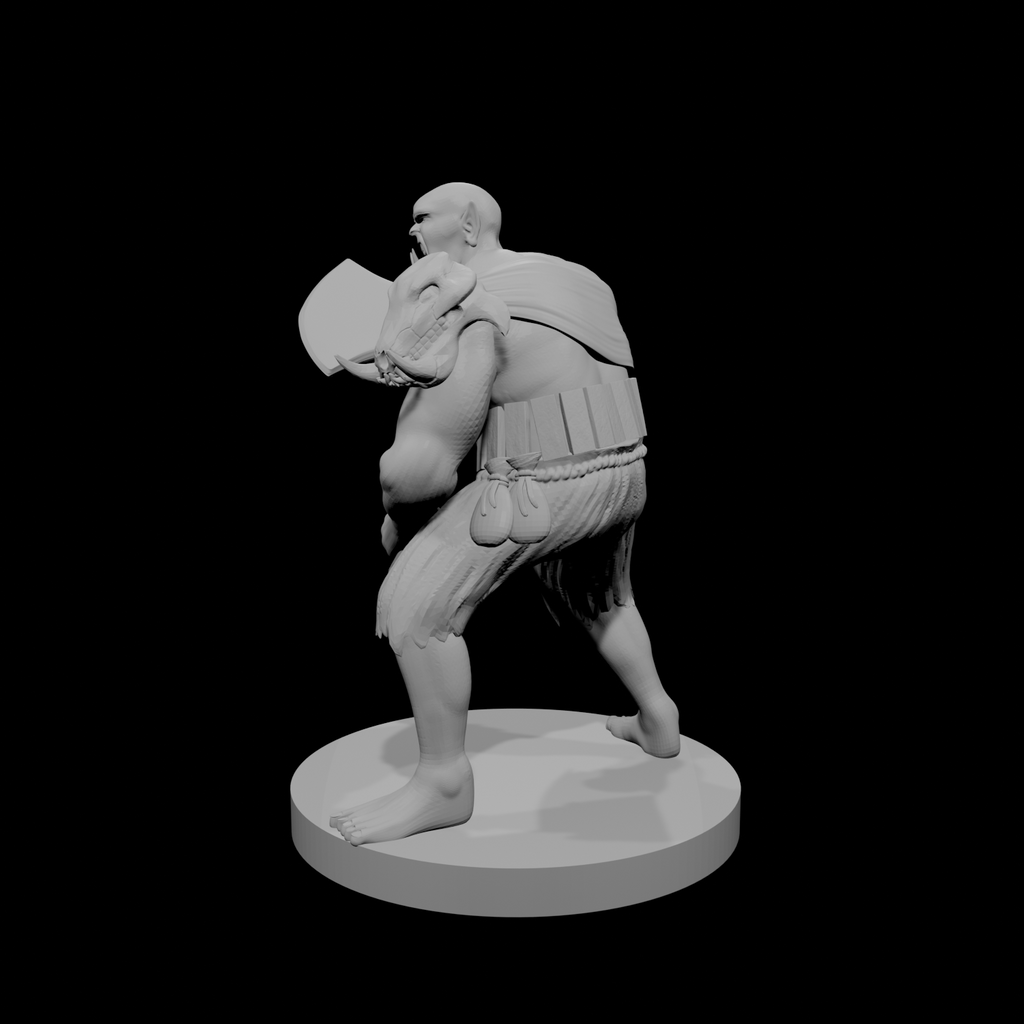 Half Orc Male Barbarian 2