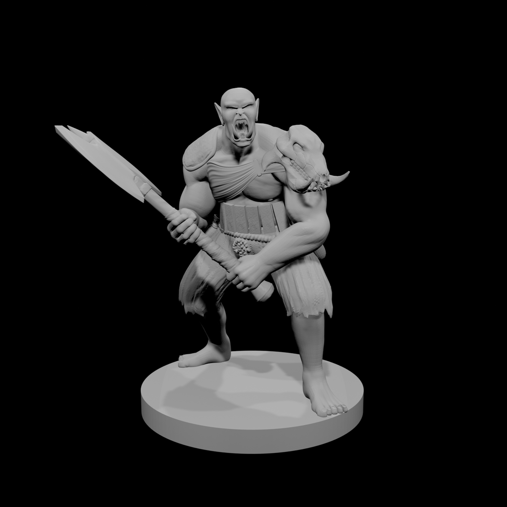 Half Orc Male Barbarian 2
