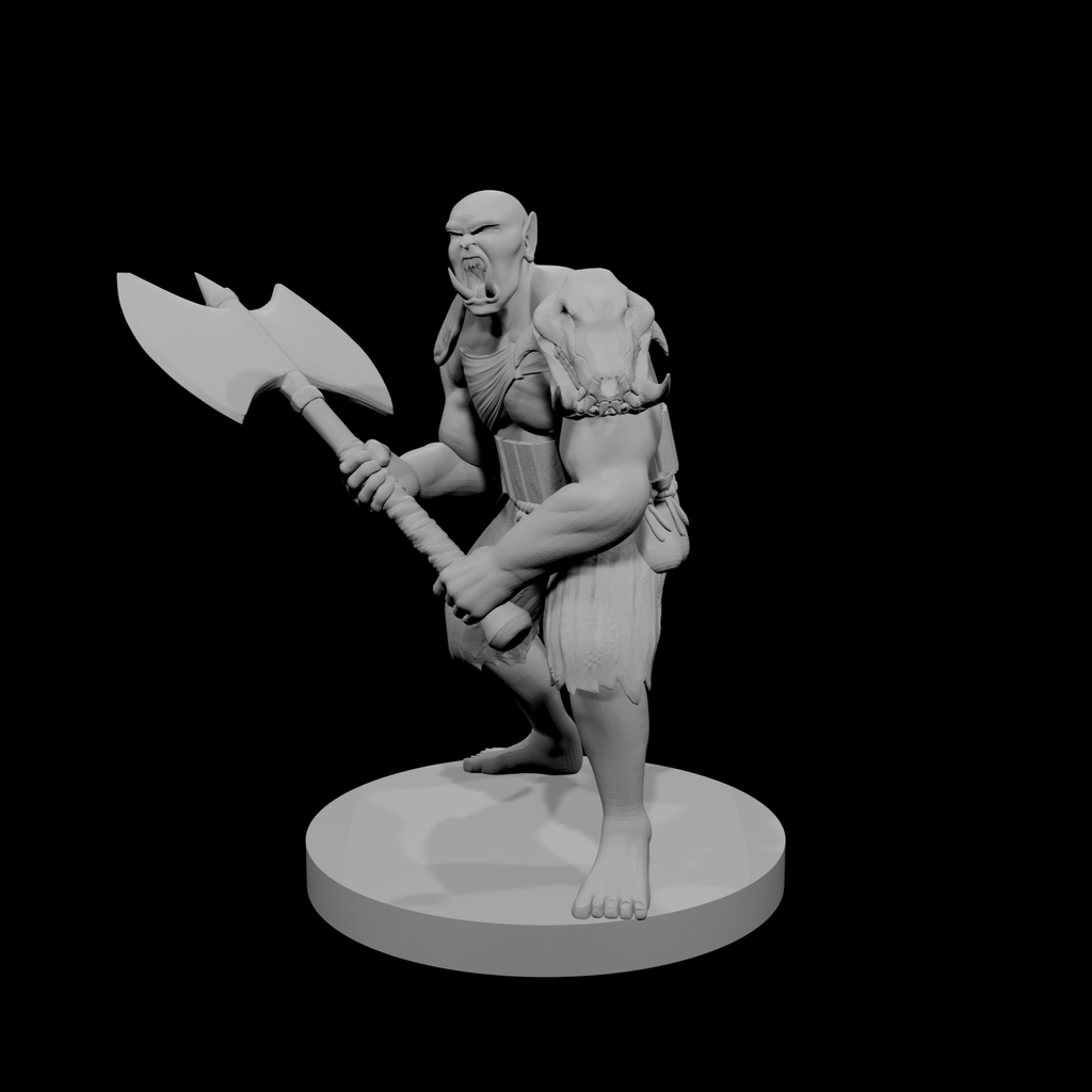 Half Orc Male Barbarian 2