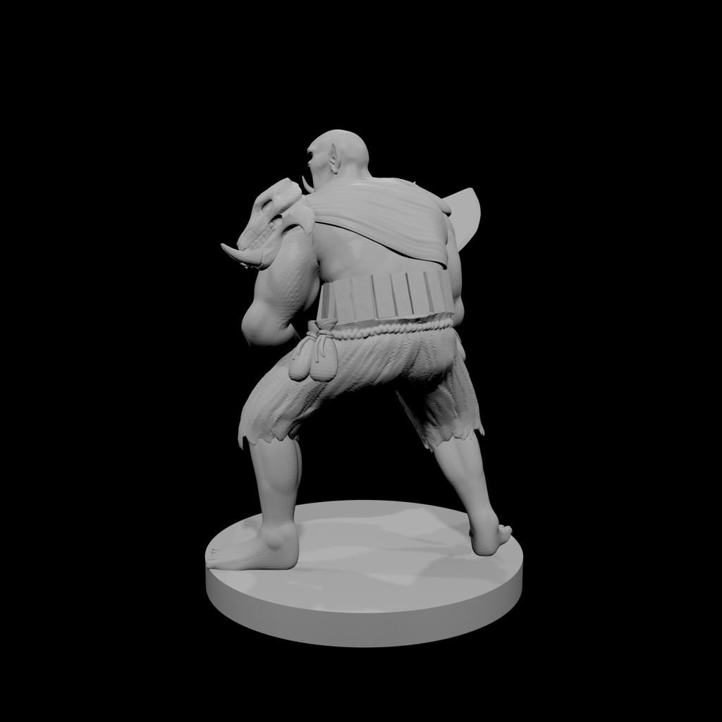 Half Orc Male Barbarian 2