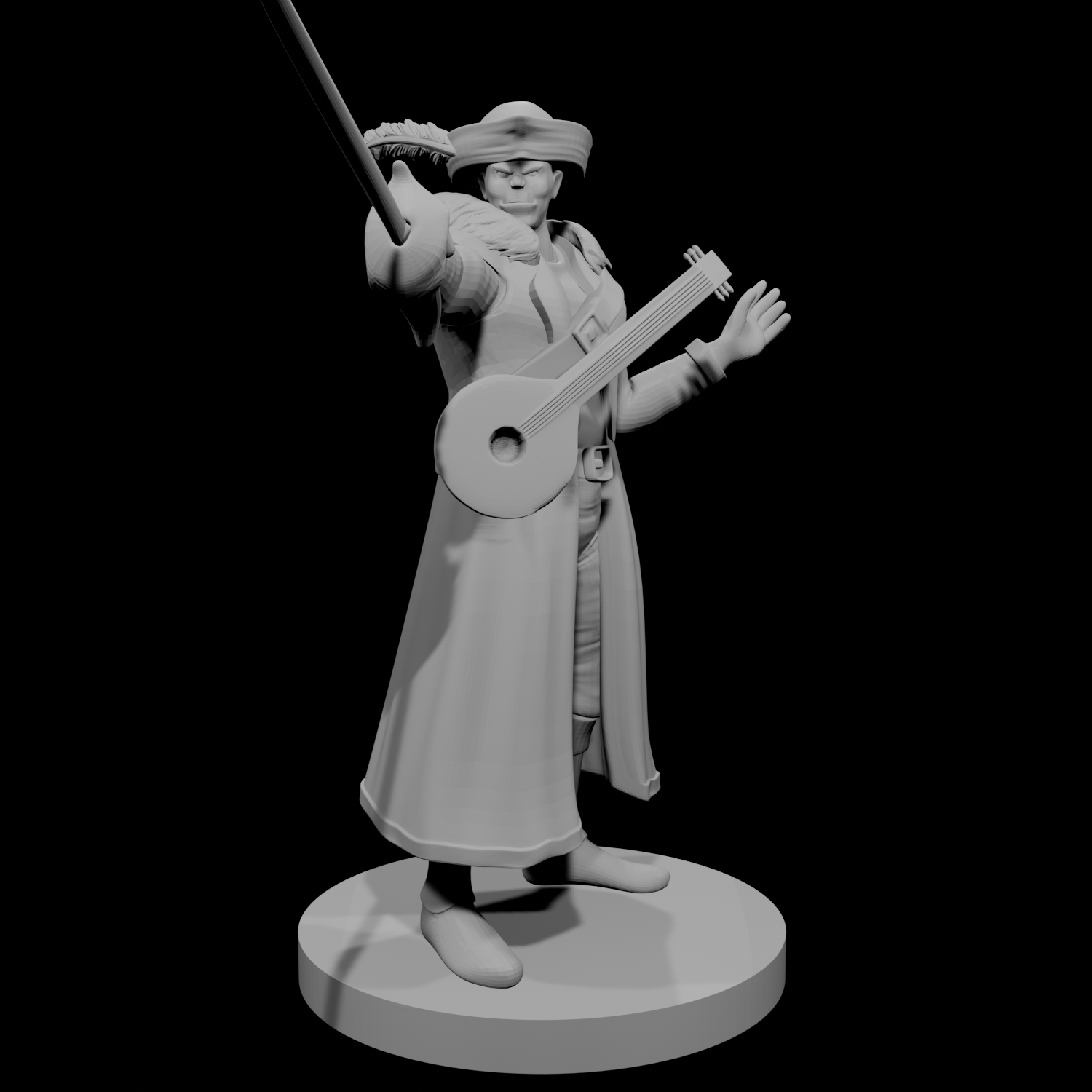 Half Orc Male Bard