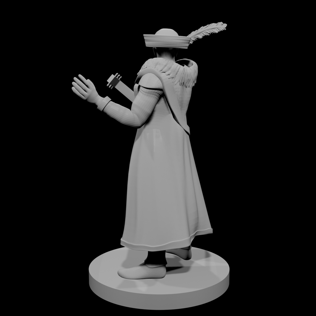 Half Orc Male Bard